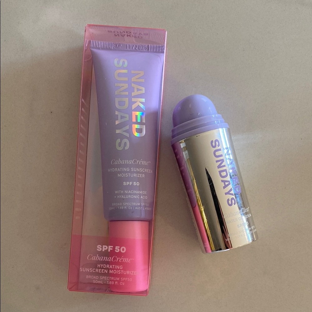 sundays CabanaCrème Hydrating Sunscreen Moisturizer SPF 50 - Purple